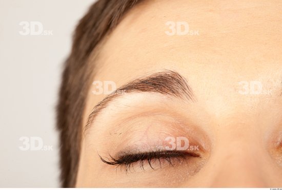 Eye Whole Body Woman Casual Slim Studio photo references