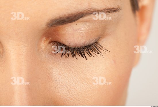 Eye Whole Body Woman Casual Slim Studio photo references