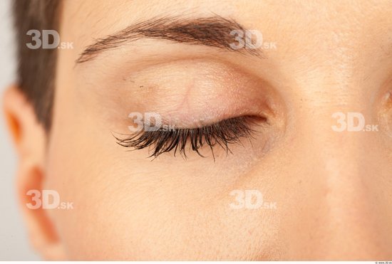 Eye Whole Body Woman Casual Slim Studio photo references