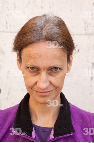 Head Woman Casual Average Wrinkles Street photo references