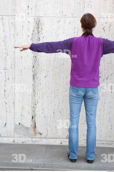 Whole Body Woman T poses Casual Average Street photo references