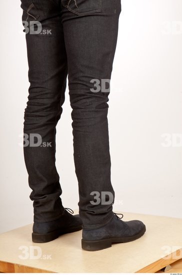 Calf Whole Body Man Casual Jeans Average Studio photo references