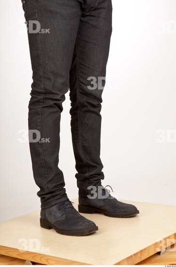 Calf Whole Body Man Casual Jeans Average Studio photo references