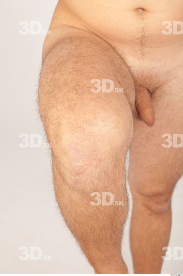 Knee Whole Body Man Nude Casual Average Studio photo references