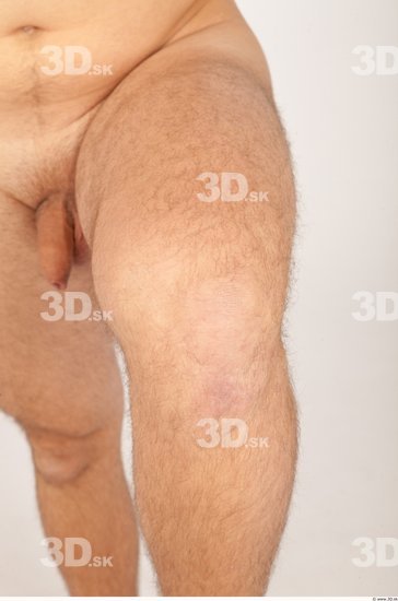 Knee Whole Body Man Nude Casual Average Studio photo references