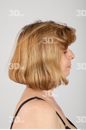 Head Woman White Slim Wrinkles Female Studio Poses