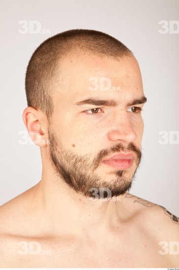 Whole Body Head Man Animation references Casual Athletic Bearded Studio photo references