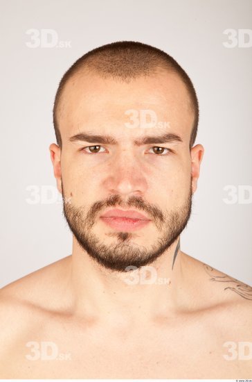 Whole Body Head Man Animation references Casual Athletic Bearded Studio photo references