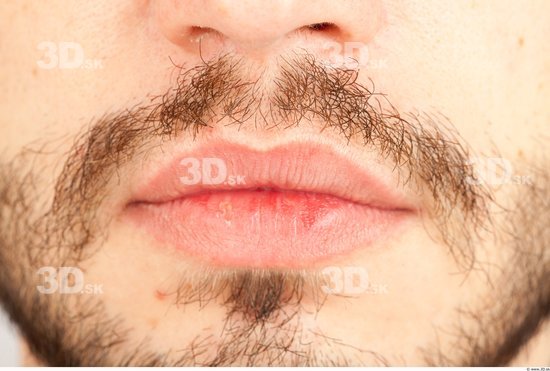 Mouth Whole Body Man Casual Athletic Bearded Studio photo references