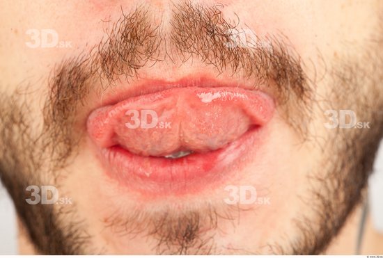 Mouth Whole Body Man Casual Athletic Bearded Studio photo references