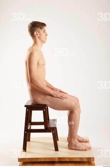 Whole Body Man Artistic poses White Nude Slim