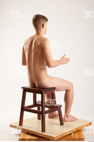 Whole Body Man Artistic poses White Nude Slim