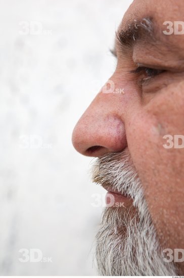 Nose Man White Average Bearded