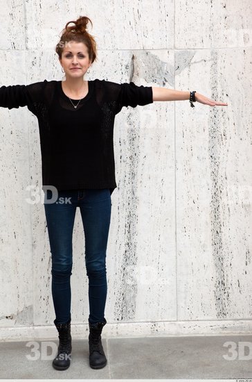 Whole Body Woman T poses Casual Average Street photo references