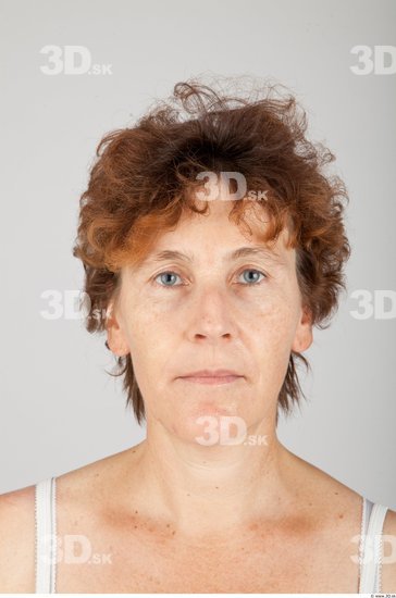 Head Woman White Slim Wrinkles Female Studio Poses