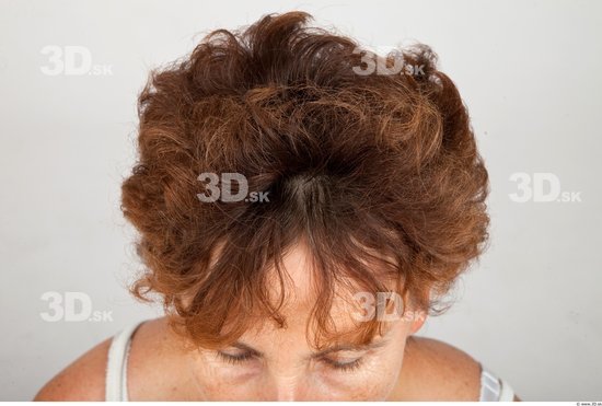 Head Woman White Slim Wrinkles Female Studio Poses