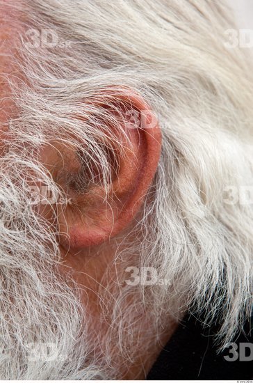 Ear Man White Average Bearded