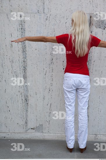 Whole Body Woman T poses White Casual Average