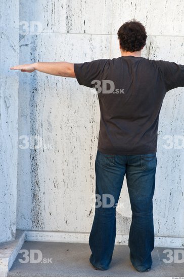 Whole Body Man T poses Casual Average Street photo references