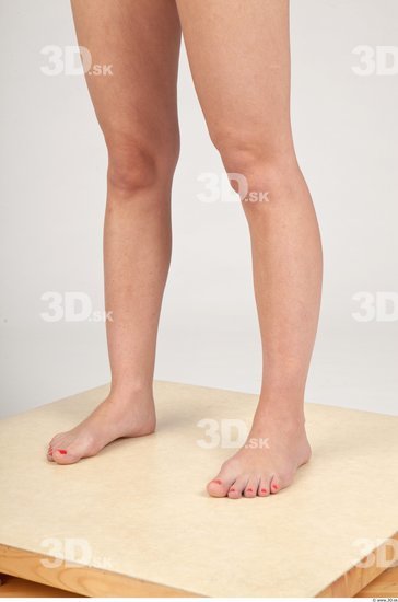 Calf Whole Body Woman Nude Formal Slim Studio photo references