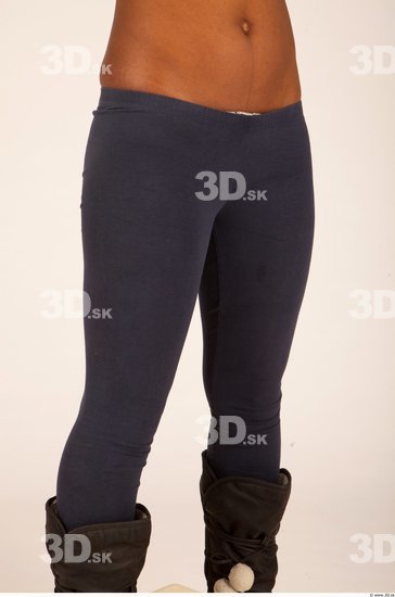 Thigh Whole Body Woman Sports Average Leggings Studio photo references