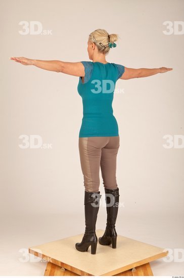 Whole Body Woman T poses Casual Slim Studio photo references