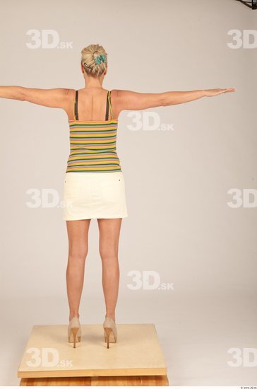 Whole Body Woman T poses Casual Slim Studio photo references