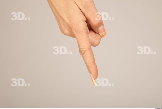 Fingers Whole Body Woman Casual Slim Studio photo references