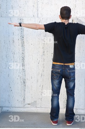 Whole Body Man T poses Casual Average Street photo references