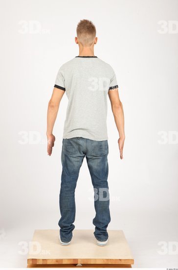 Whole Body Man Animation references Casual Slim Studio photo references