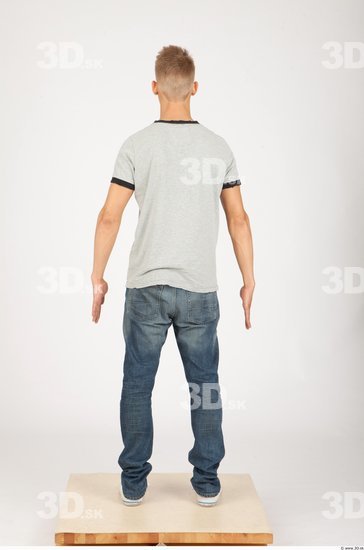 Whole Body Man Animation references Casual Slim Studio photo references