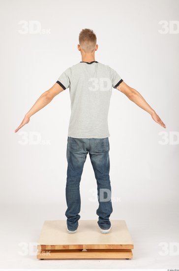 Whole Body Man Animation references Casual Slim Studio photo references