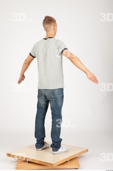 Whole Body Man Animation references Casual Slim Studio photo references