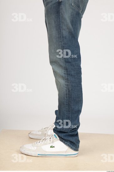 Calf Whole Body Man Casual Jeans Slim Studio photo references