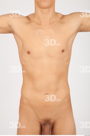 Upper Body Whole Body Man Nude Casual Slim Studio photo references