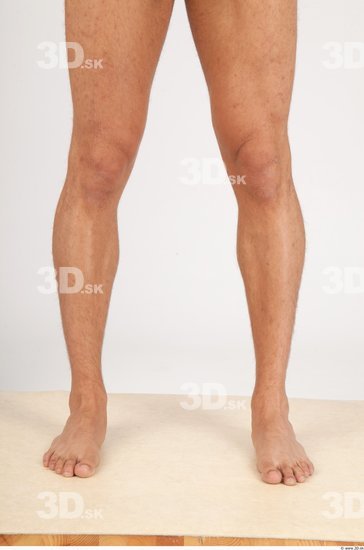 Calf Whole Body Man Nude Casual Slim Studio photo references