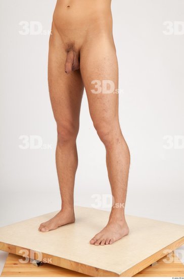 Leg Whole Body Man Nude Casual Slim Studio photo references