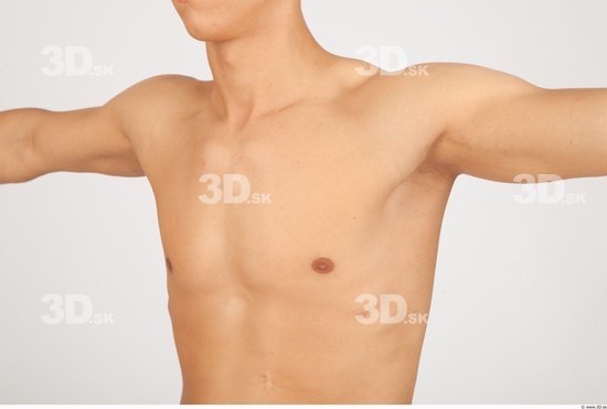 Chest Whole Body Man Nude Casual Slim Studio photo references