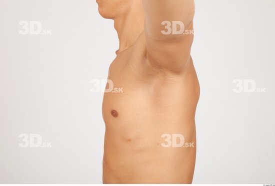 Chest Whole Body Man Nude Casual Slim Studio photo references