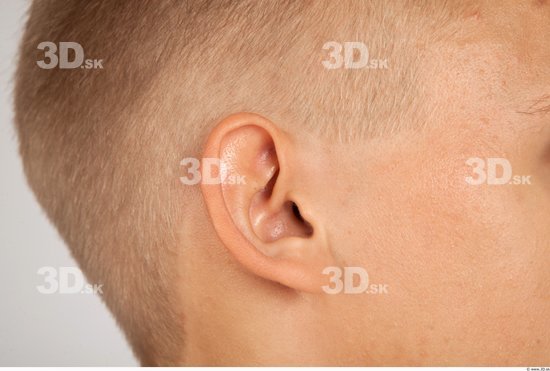 Ear Whole Body Man Casual Slim Studio photo references