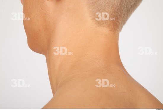 Neck Whole Body Man Nude Casual Slim Studio photo references