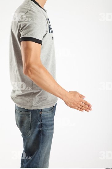 Arm Man Animation references White Casual T shirt Slim