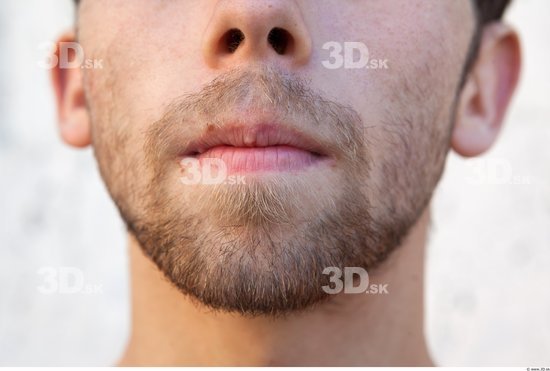 Mouth Man White Average Bearded