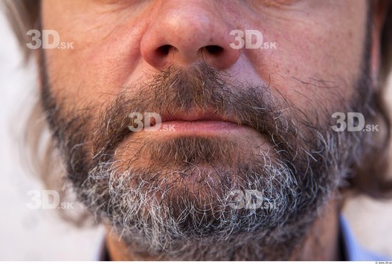 Mouth Man White Average Bearded