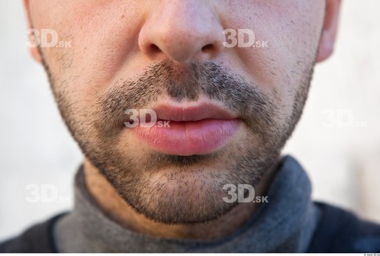 Mouth Man Casual Average Bearded Street photo references