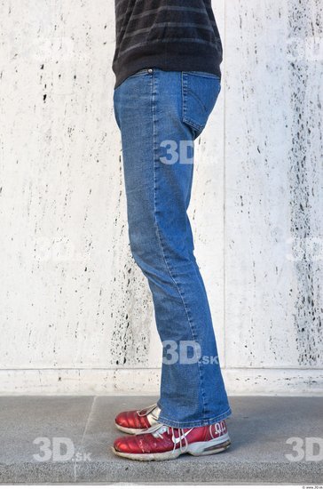 Leg Man Casual Jeans Average Street photo references