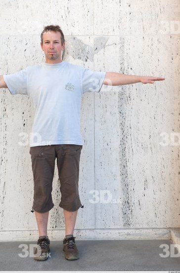 Whole Body Man T poses Casual Average Street photo references