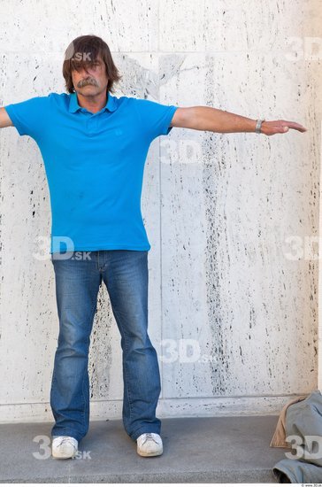 Whole Body Man T poses White Casual Average