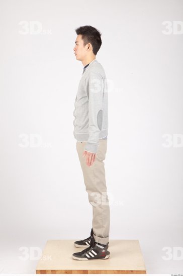 Whole Body Man Animation references Asian Casual Slim Studio photo references