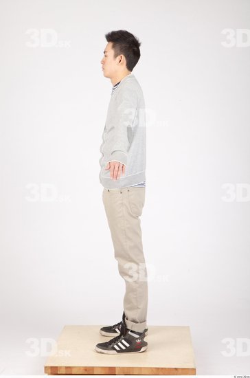 Whole Body Man Animation references Asian Casual Slim Studio photo references